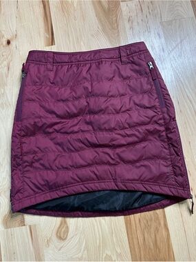 Skhoop Magenta Down Quilted Puffer Skirt size Large